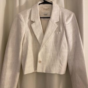 Abercrombie cropped tweed blazer